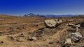 High altitude mountain desert and arid tibetan landscape at bum la pass