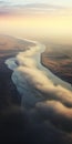 High Altitude River View In Ndebele Art Style: A Captivating National Geographic Photo