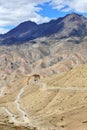 High-altitude road in the Himalayas Royalty Free Stock Photo