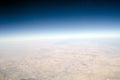 High altitude view of the Earth