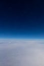 High altitude view between sky and space