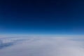 High altitude view between sky and space