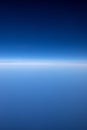 High altitude view between sky and space , in to the dark Royalty Free Stock Photo