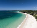 High angle aerial drone view of Huskisson Beach Royalty Free Stock Photo