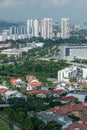 High angle cityscape of Clementi, West Region of Singapore