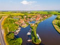 Aerial View on West-Graftdijk Municipality of Alkmaar Netherlands