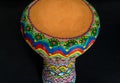 High angle of goblet drum (chalice drum, tarabuka, darbuka, debuka) Royalty Free Stock Photo