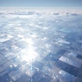 Elevated Panoramic View of Solar Roof Royalty Free Stock Photo