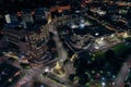 High Angle Night View Of Downtown Wellington CBD and Parliament, NZ