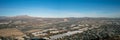 High angle Panoramic view of Reno and Sparks Nevada in early winter
