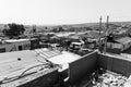 High Angle rooftop view of low income houses in Alexandra townsh Royalty Free Stock Photo