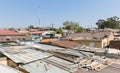 High Angle rooftop view of low income houses in Alexandra township Johannesburg South Africa Royalty Free Stock Photo