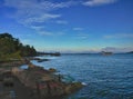 The beach near the jetty at Pulau Ubin.