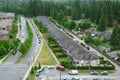 High Angle shot of a Block in Canada