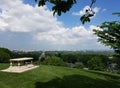 high angle shot of the Arlington House, The Robert E. Lee Memorial, Arlington, Virginia Royalty Free Stock Photo