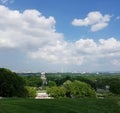 high angle shot of the Arlington House, The Robert E. Lee Memorial, Arlington, Virginia Royalty Free Stock Photo