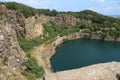 High angle shot of a beautiful bornholm allinge in denmark Royalty Free Stock Photo