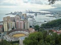 High angle shot of the beautiful historic La Malagueta Royalty Free Stock Photo