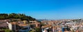 High angle shot of a cityscape with a lot of buildings in Lisbon, Portugal Royalty Free Stock Photo