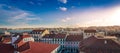 High angle shot of a cityscape with a lot of buildings in Lisbon, Portugal Royalty Free Stock Photo