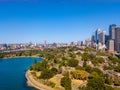 High angle shot of the cityscape of Sydney, Australia