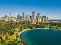 High angle shot of the cityscape of Sydney, Australia