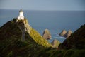 High angle shot of the Nugget Point Lighthouse, New Zealand Royalty Free Stock Photo