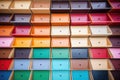 high angle shot of stacked empty dressers Royalty Free Stock Photo