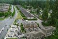 High Angle shot of a Street in Canada