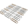 Paper Clips on White Background Royalty Free Stock Photo