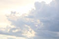 summer, blur in the sky, beautiful white clouds Dawn in Thailand Royalty Free Stock Photo