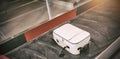 High angle view of baggage claim Royalty Free Stock Photo
