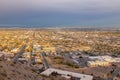 High angle view of the beautiful El Paso city Royalty Free Stock Photo