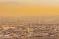 High angle view of the beautiful El Paso city Royalty Free Stock Photo