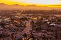High angle view of the beautiful El Paso city Royalty Free Stock Photo