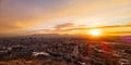High angle view of the beautiful El Paso city Royalty Free Stock Photo