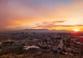 High angle view of the beautiful El Paso city Royalty Free Stock Photo