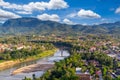 High Angle View beautiful landscape in luang prabang Laos