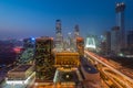 High angle view of Beijing Central Business District skyscraper Royalty Free Stock Photo