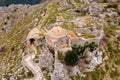 High angle view of Borsh Castle, Albania