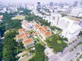 High angle view of Chulalongkorn University, Bangkok