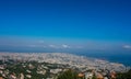 High angle view of the city of Beirut