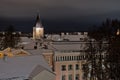 High angle view on Tartu at night Royalty Free Stock Photo