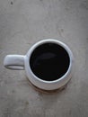 High angle view of coffee Royalty Free Stock Photo