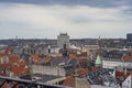 High angle view of the Copenhagen cityscape