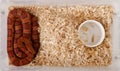 High angle view of corn snake Royalty Free Stock Photo