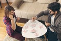 Couple playing cards Royalty Free Stock Photo