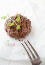 Grilled meatball or frikadel Royalty Free Stock Photo