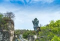 High angle view of the Garuda Wisnu statue at Garuda Wisnu Kencana Cultural Theme Park in Bali