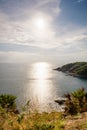 High angle view island and sea at Laem Phromthep scenic point